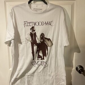 NWOT White Fleetwood Mac “Rumours" Graphic Tee